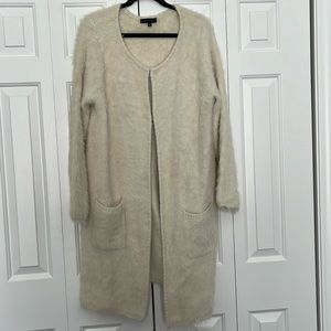 Sanctuary Eyelash Cardigan Sweater Coat in off white size XL